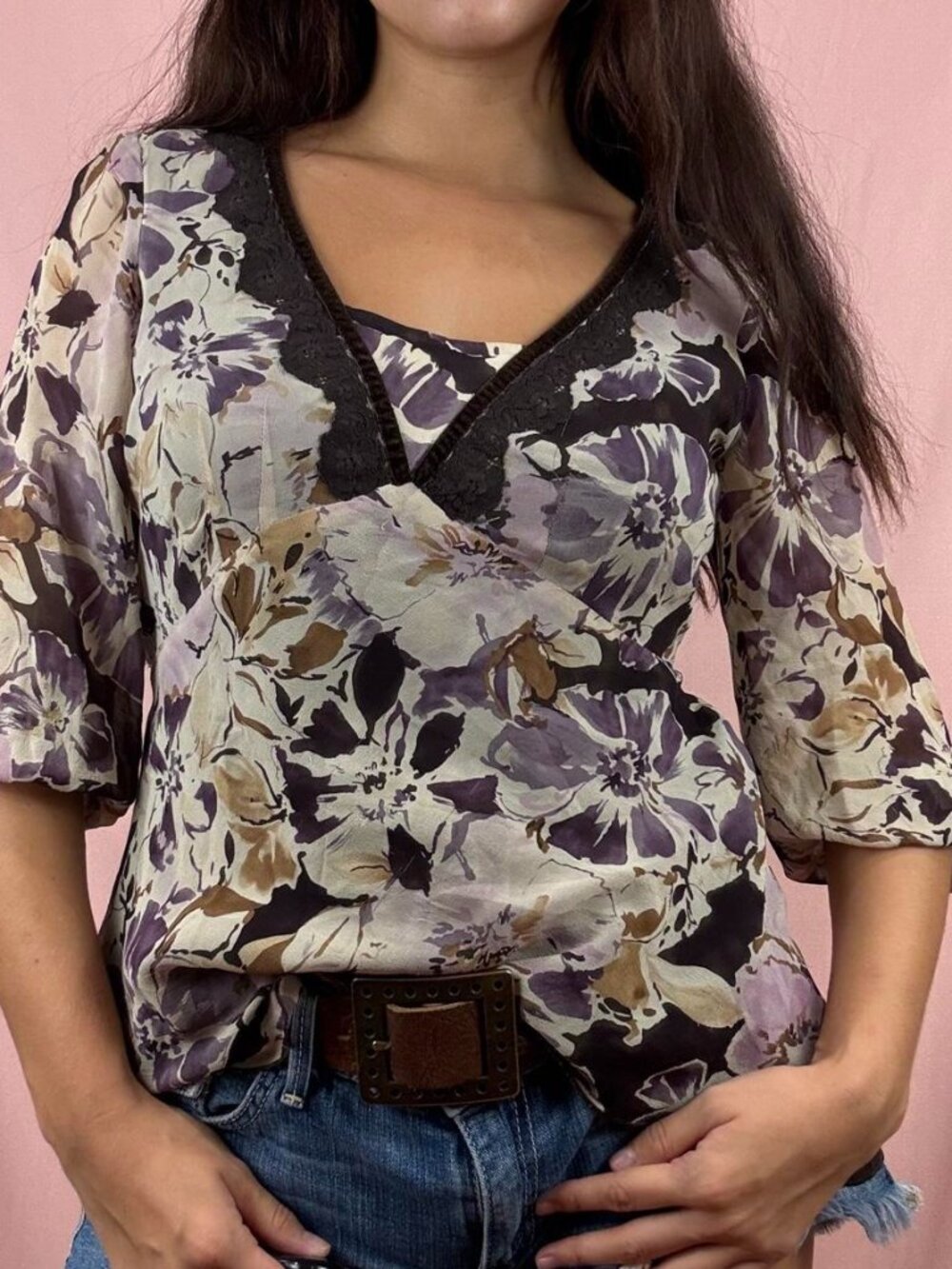Floral Silk Fairy Top
